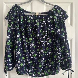 Michael Kors Floral Off-Shoulder Blouse